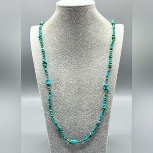 Relios Turquoise Stone and 925 Silver Necklace From Relios
